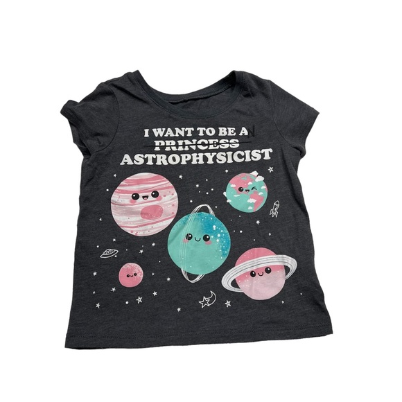 Smart Toddler Tshirt 2T I want to be an astrophysicist - Picture 1 of 6